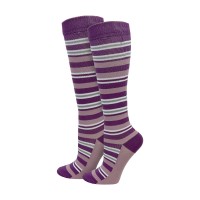 Purple Stripes Fashion Compression Sock - 92305