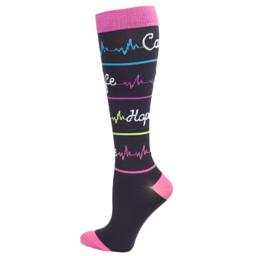 Premium Heal Script Fashion Compression Sock - 94762 | Premium ...