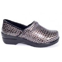 Savvy Brandy Nursing Shoe - Pewter Crocco