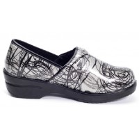 Brandy Professional Clog - Silver  Scribble