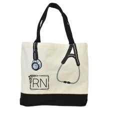 Deluxe Rolling Nurse Bag, Tan Floral