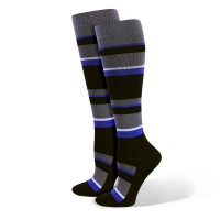 Mens Striped Premium Compression Sock - 94529