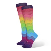 Ombre Chevron Fashion Compression Sock - 94803